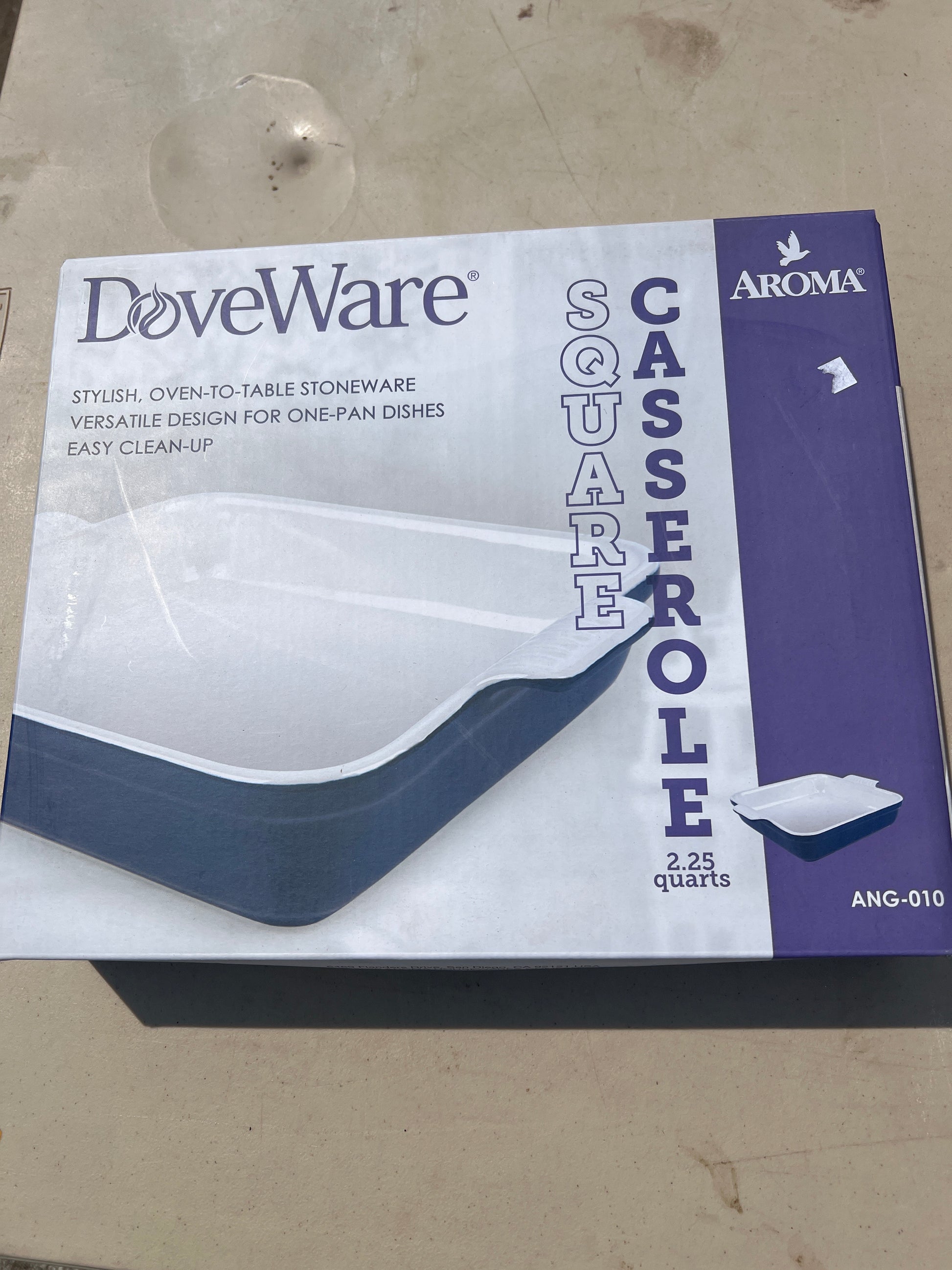 2.25qt Square Casserole Dish