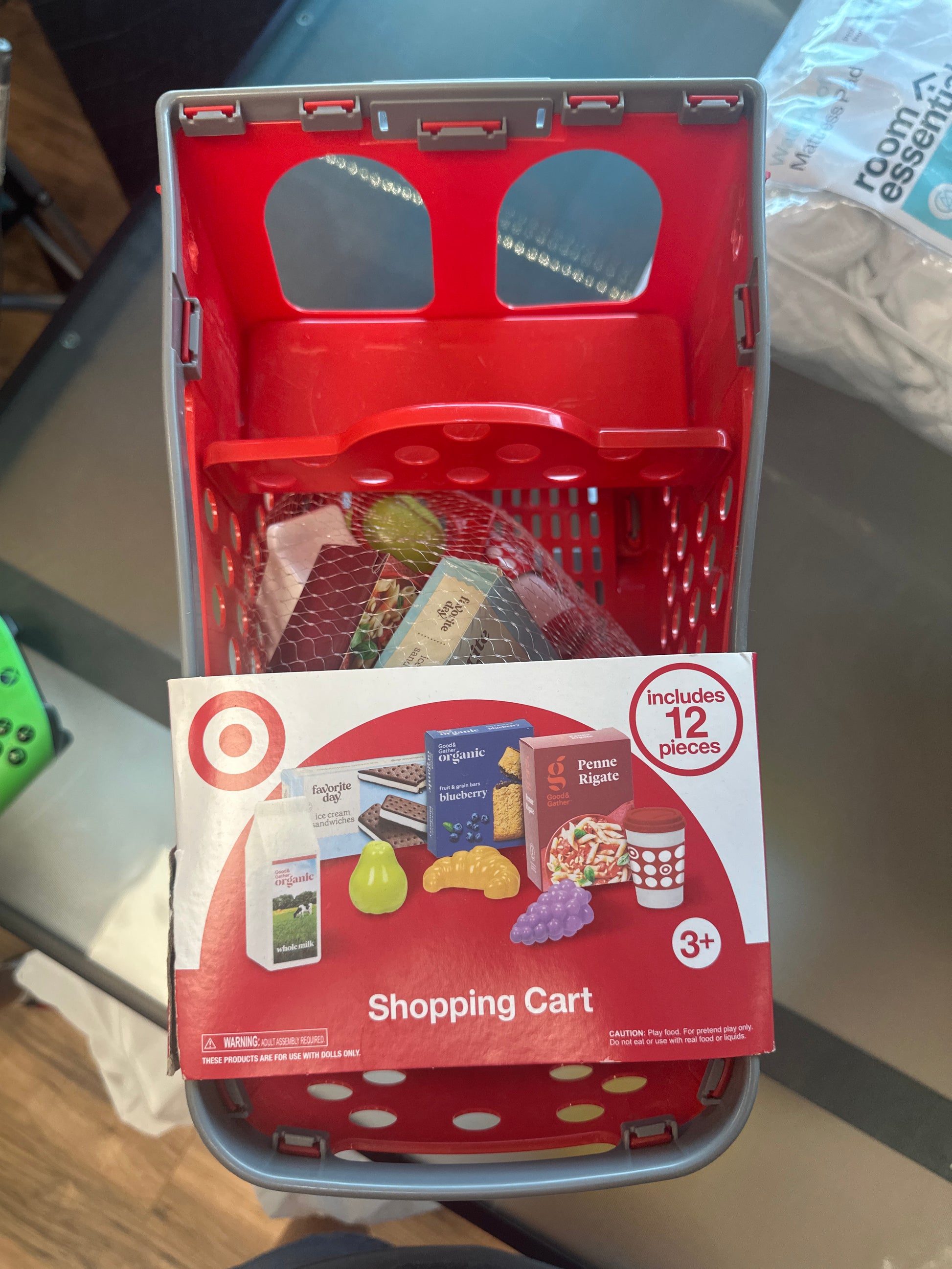 Target Shopping cart with goodies